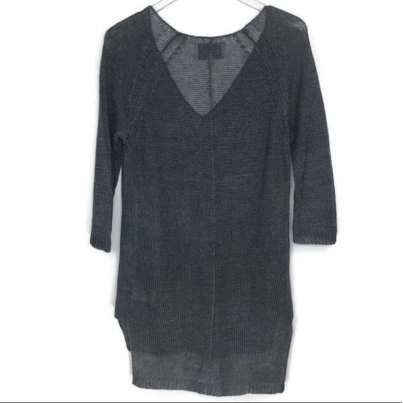 Brochu Walker Linen Knit Tunic Blueish Gra… - Picture 4 of 7